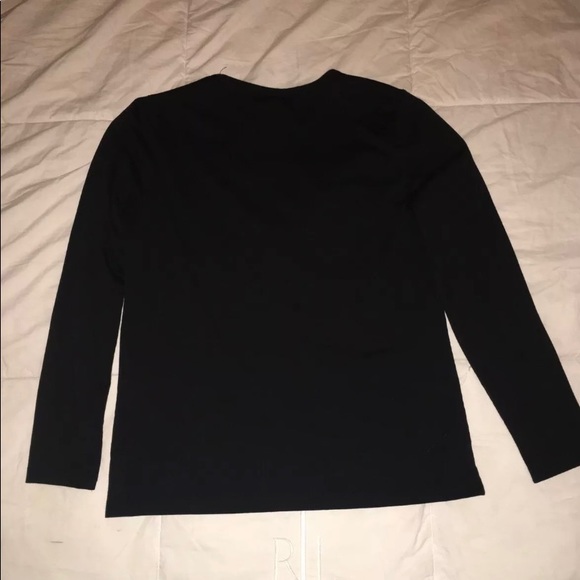 L-RL LAUREN ACTIVE Long Sleeve Logo Black M - Picture 3 of 5